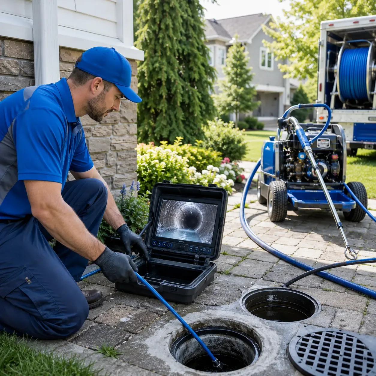 Outdoor drain cleaning professionals serving Round Lake Beach, IL